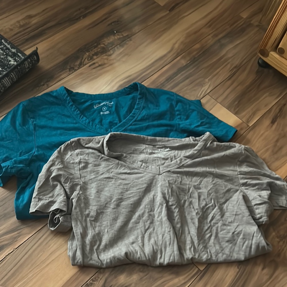 Two universal thread tees